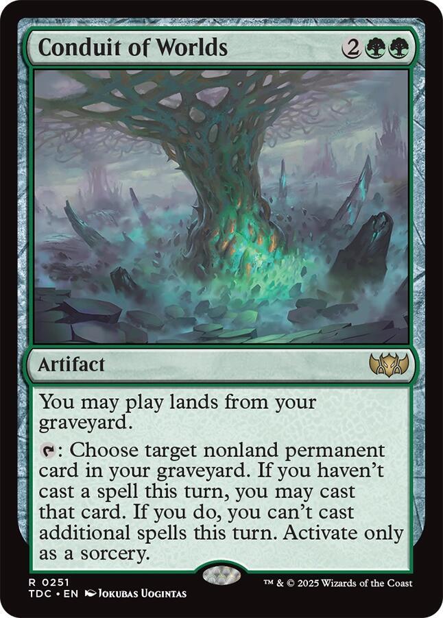 Conduit of Worlds - Green/Artifact