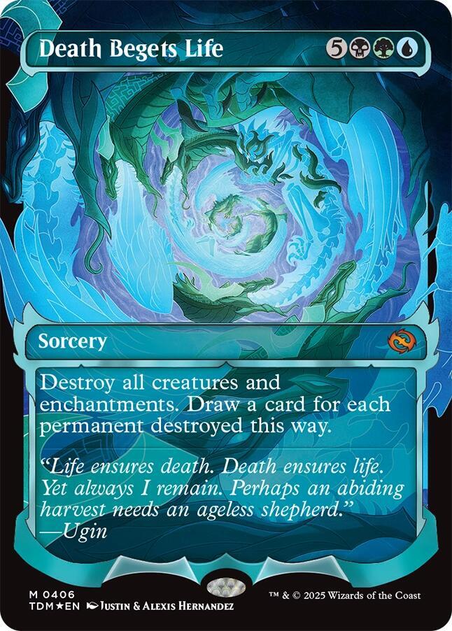 Death Begets Life - Black/Green/Blue