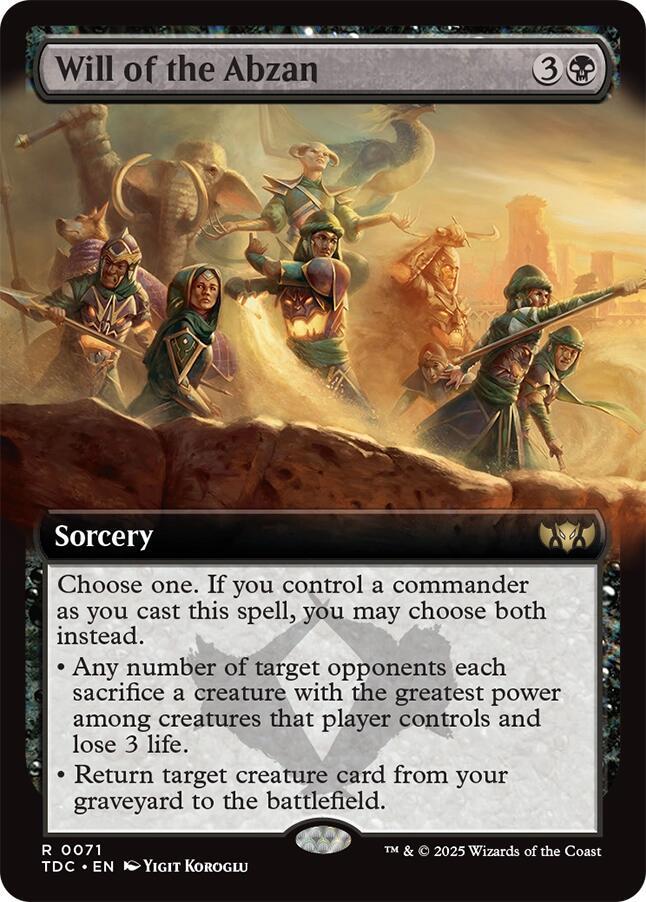 Will of the Abzan - Black