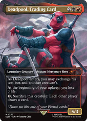 Deadpool, Trading Card - Black/Red