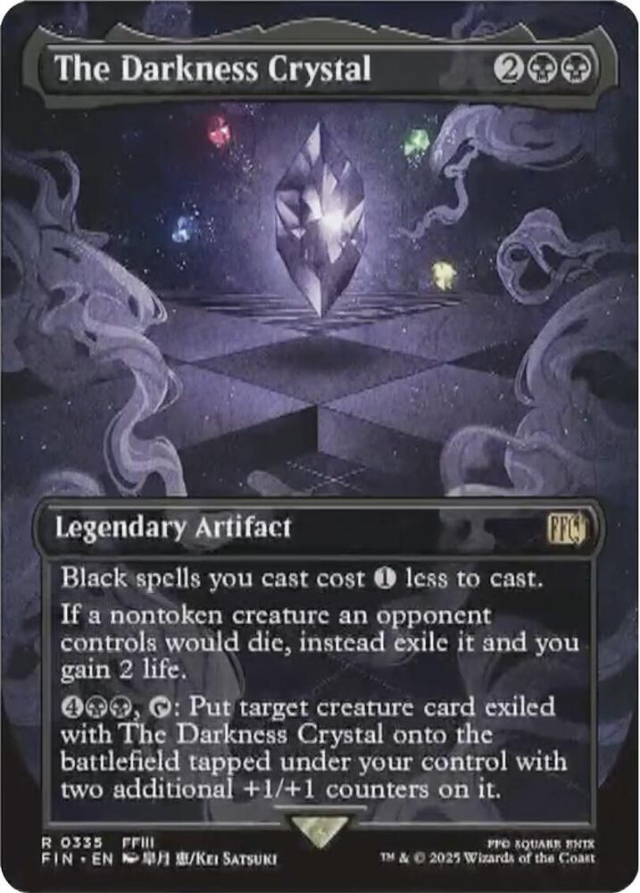 The Darkness Crystal - Black/Artifact
