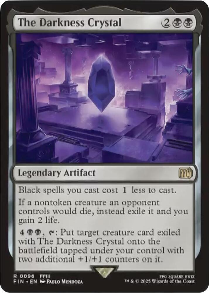 The Darkness Crystal - Black/Artifact