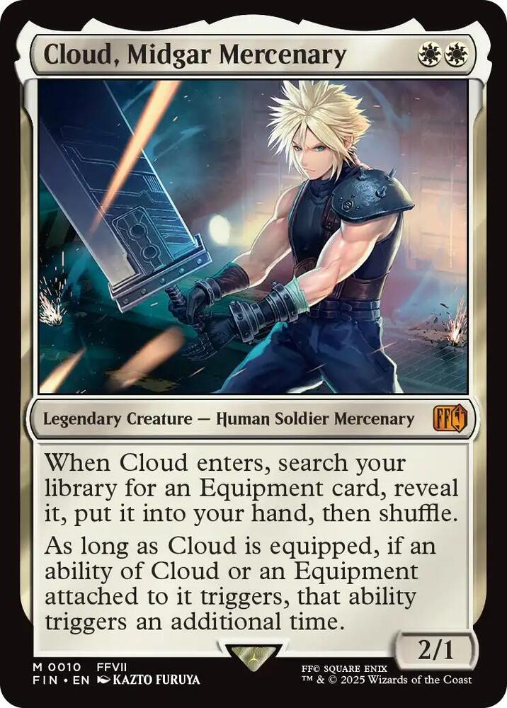 Cloud, Midgar Mercenary - White