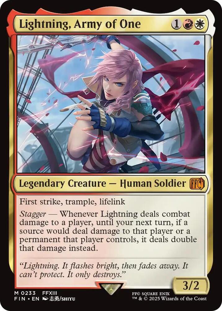 Lightning, Army of One - Red/White