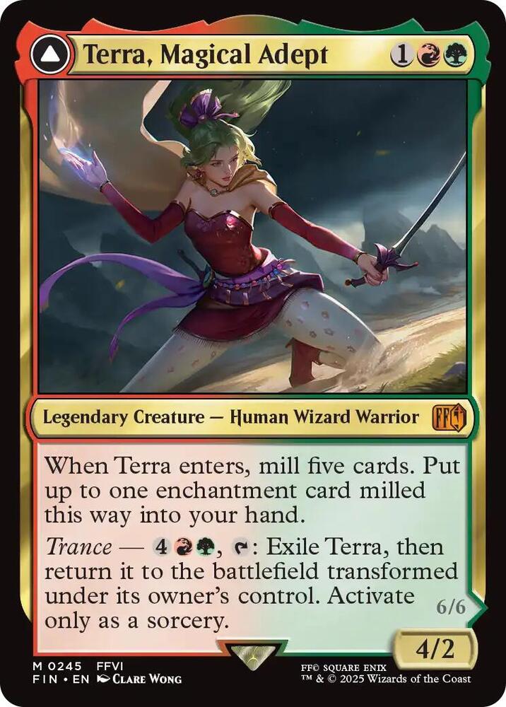 Terra, Magical Adept/Esper Terra - Red/Green