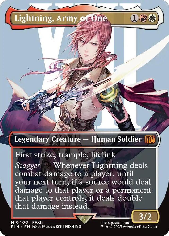 Lightning, Army of One - Red/White
