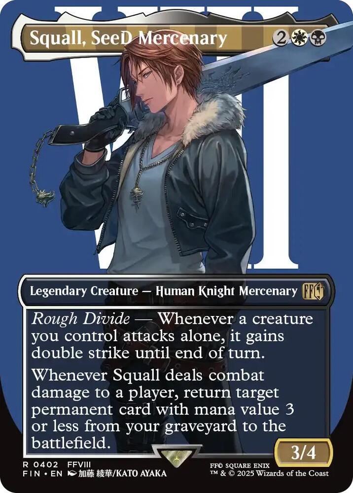 Squall, SeeD Mercenary - White/Black