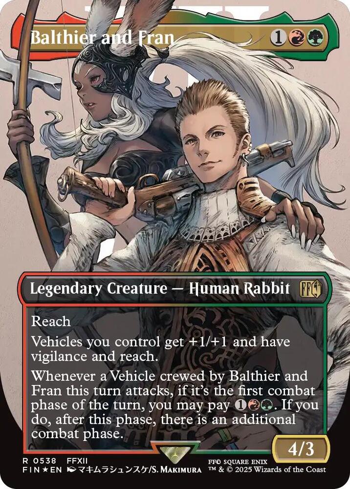 Balthier and Fran - Red/Green