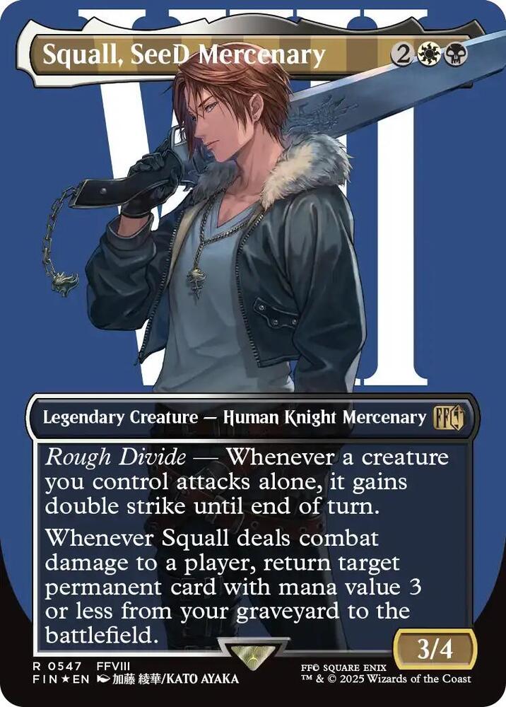 Squall, SeeD Mercenary - White/Black