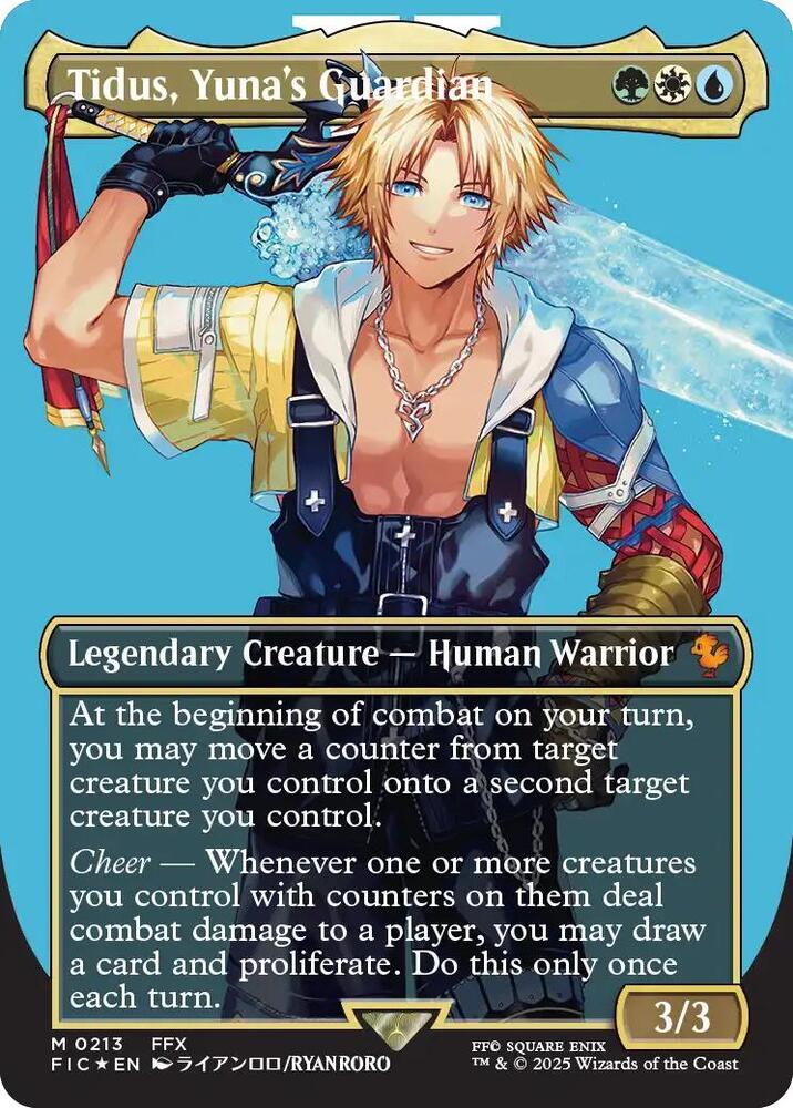 Tidus, Yuna's Guardian - Green/White/Blue