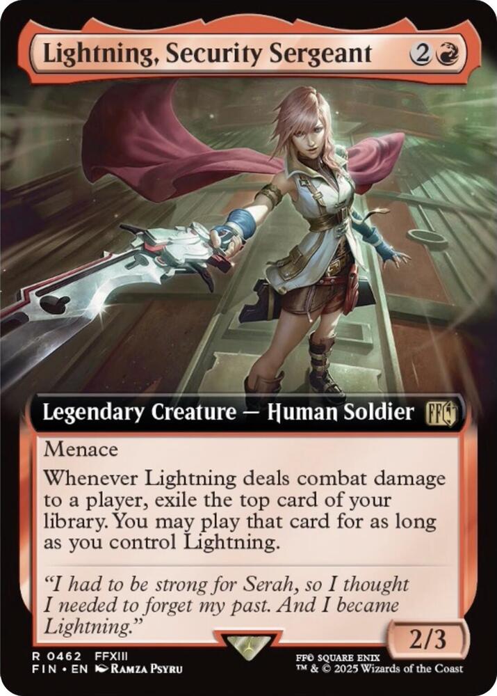 Lightning, Security Sergeant - Red