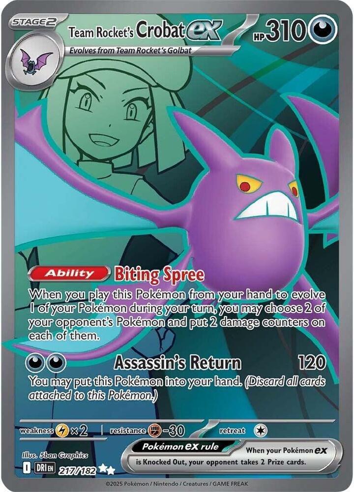Team Rocket's Crobat EX - Darkness