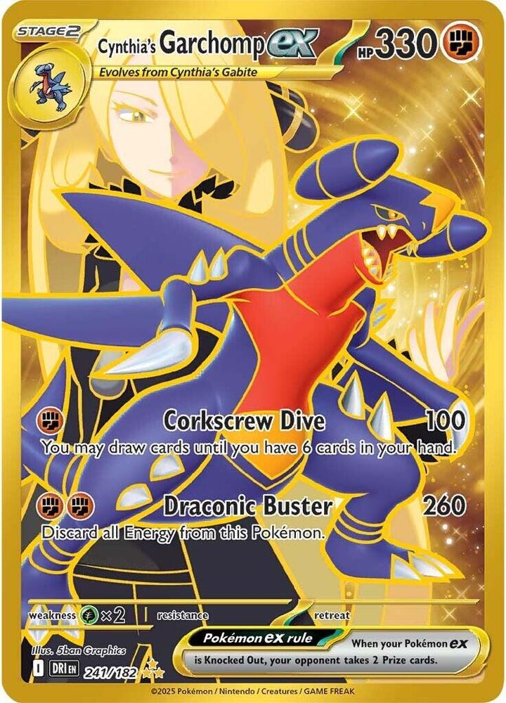 Cynthia's Garchomp ex - Fighting