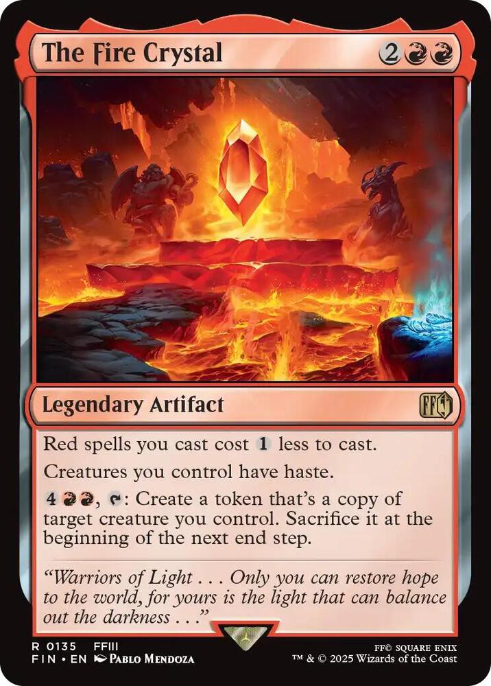 The Fire Crystal - Red