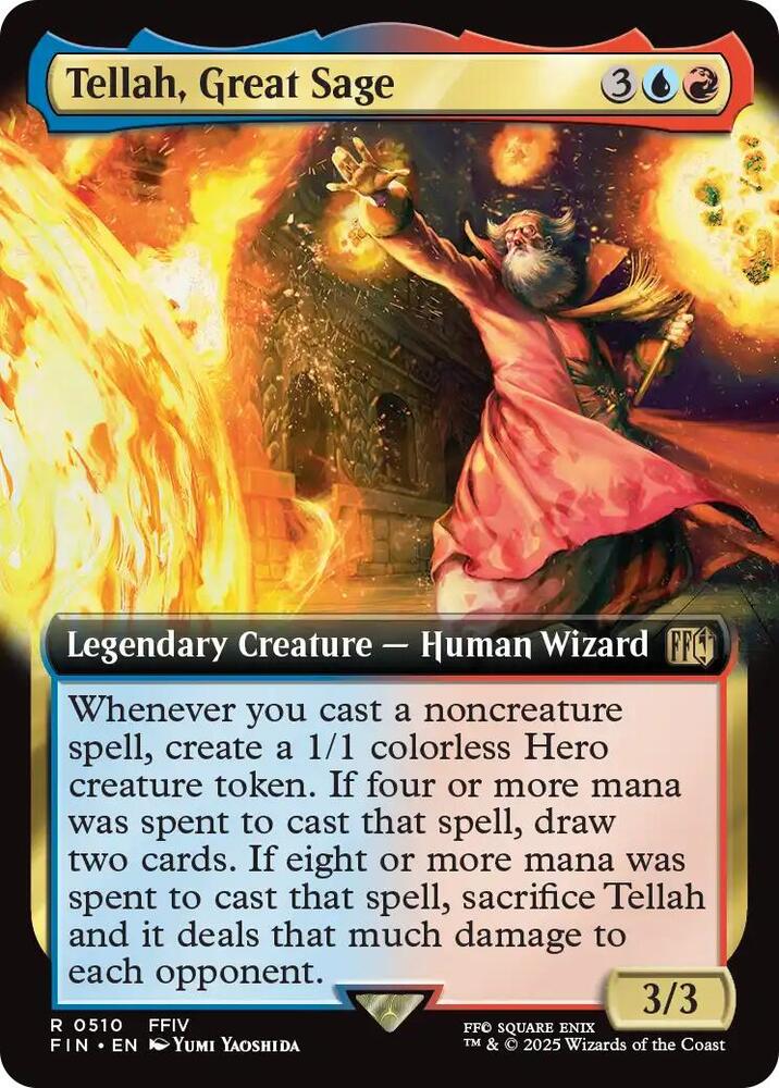 Tellah, Great Sage - Blue/Red