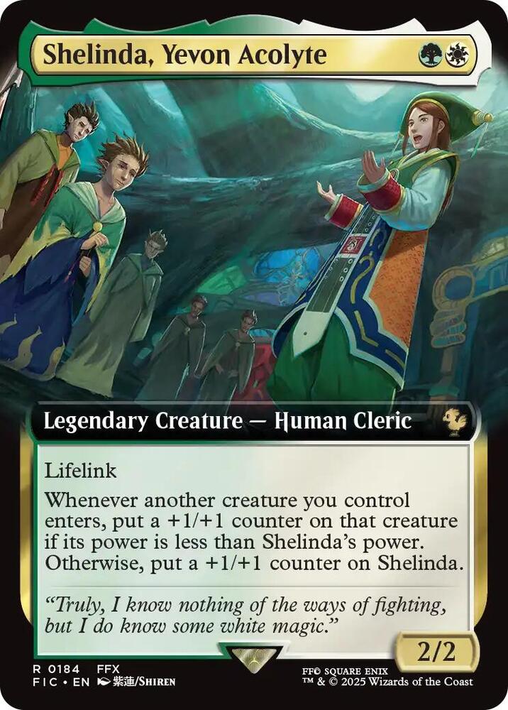 Shelinda, Yevon Acolyte - Green/White