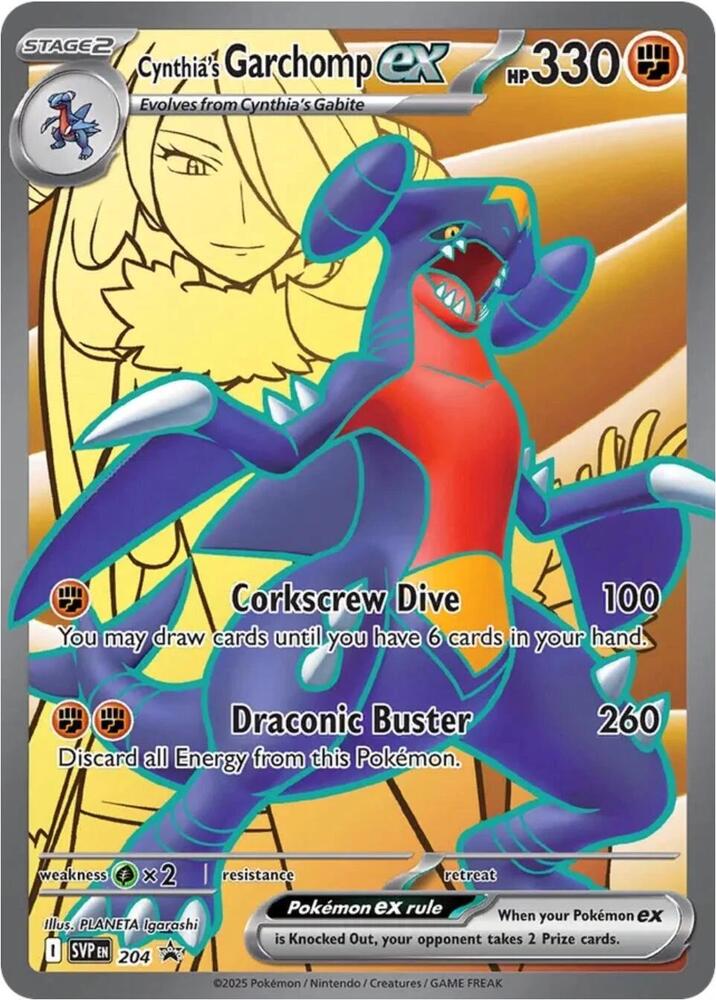 Cynthia's Garchomp ex - Fighting