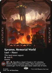 Kavaron, Memorial World - Land