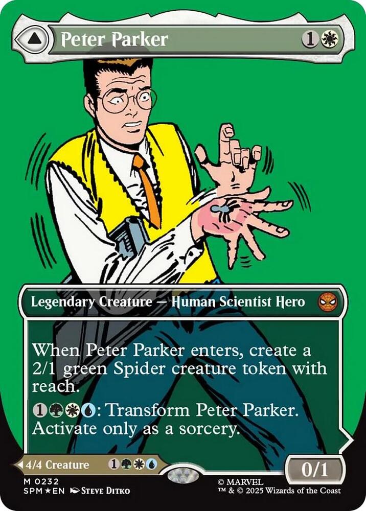 Peter Parker - White (Amazing Spider-Man - Green/White/Blue)