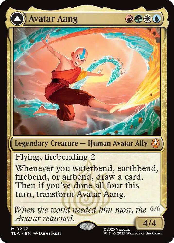 Avatar Aang - Red/Green/White/Blue