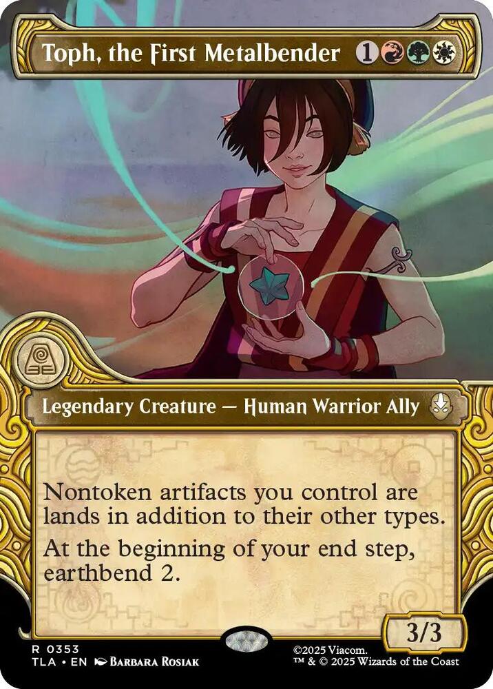 Toph, the First Metalbender - Red/Green/White
