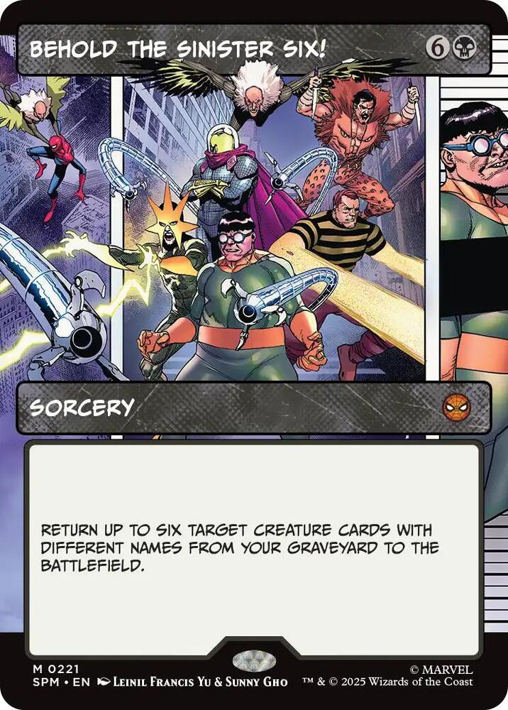 Behold the Sinister Six! - Black