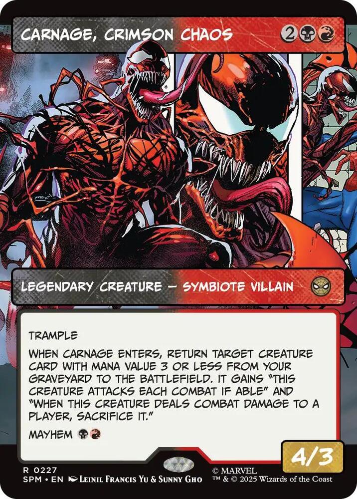 Carnage, Crimson Chaos - Black/Red