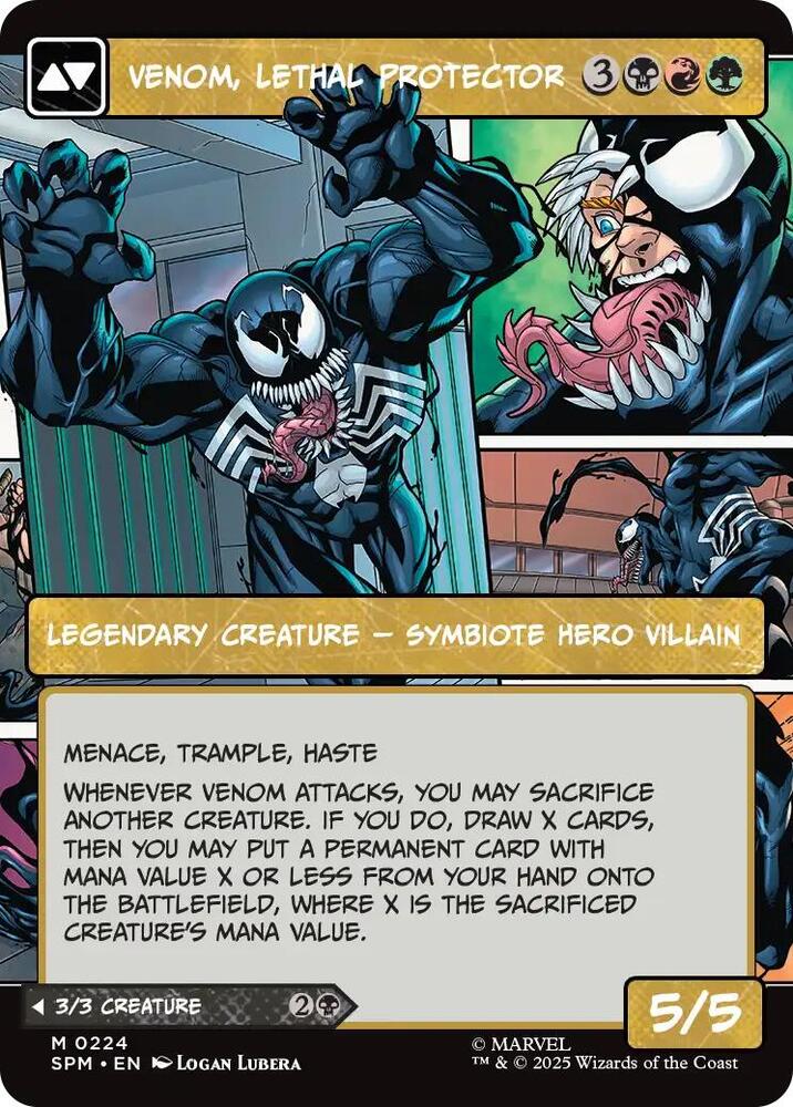 Eddie Brock - Black (Venom, Lethal Protector - Black/Red/Green)