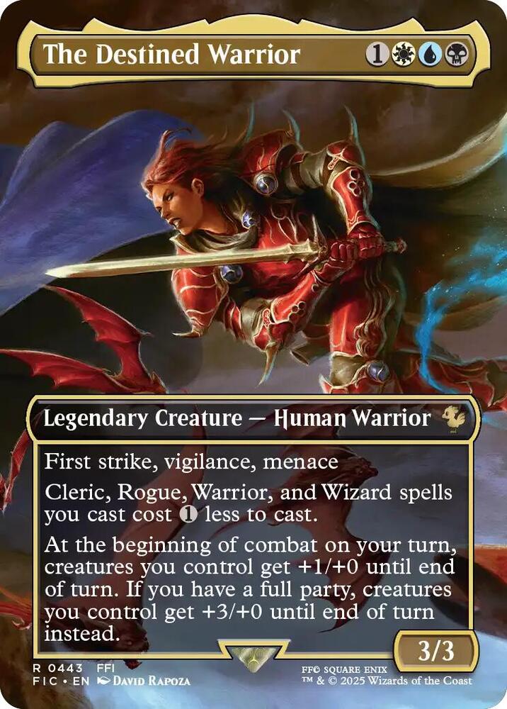 The Destined Warrior - White/Blue/Black