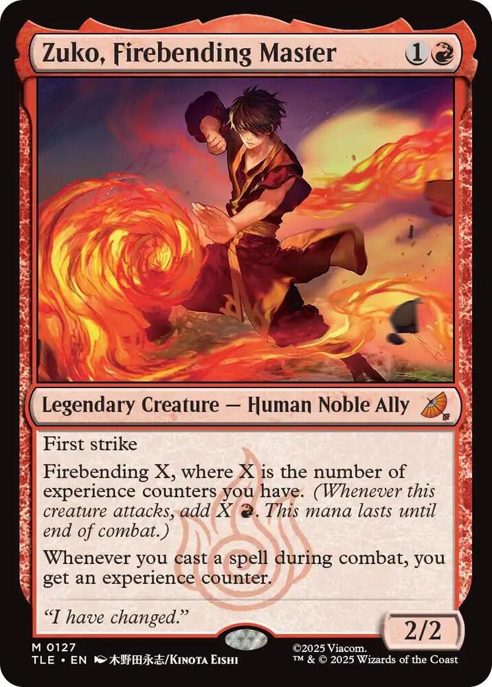 Zuko, Firebending Master - Red
