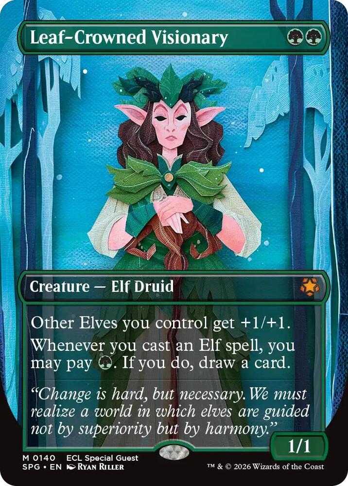 Leaf-Crowned Visionary - Green
