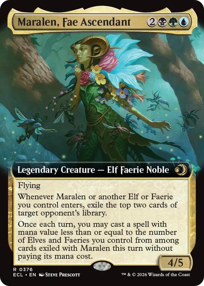 Maralen, Fae Ascendant - Black/Green/Blue
