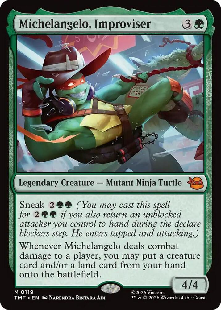 Michelangelo, Improviser - Green