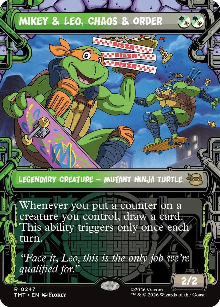 Mikey & Leo, Chaos & Order - Green/White