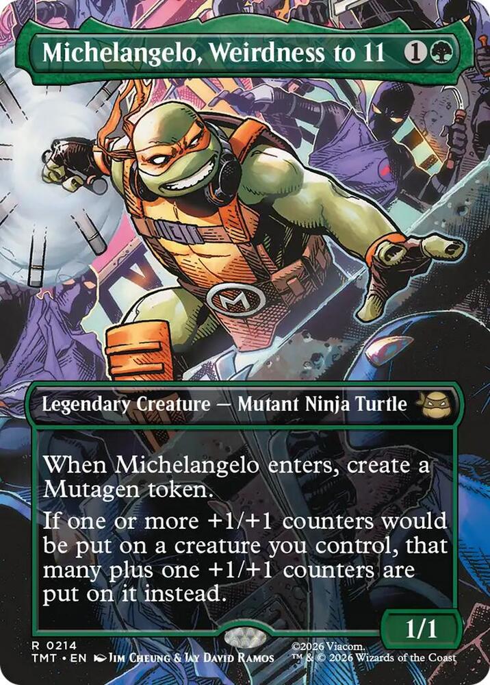 Michelangelo, Weirdness to 11 - Green