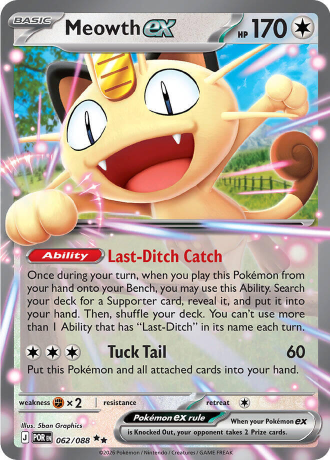 Meowth EX - Colorless