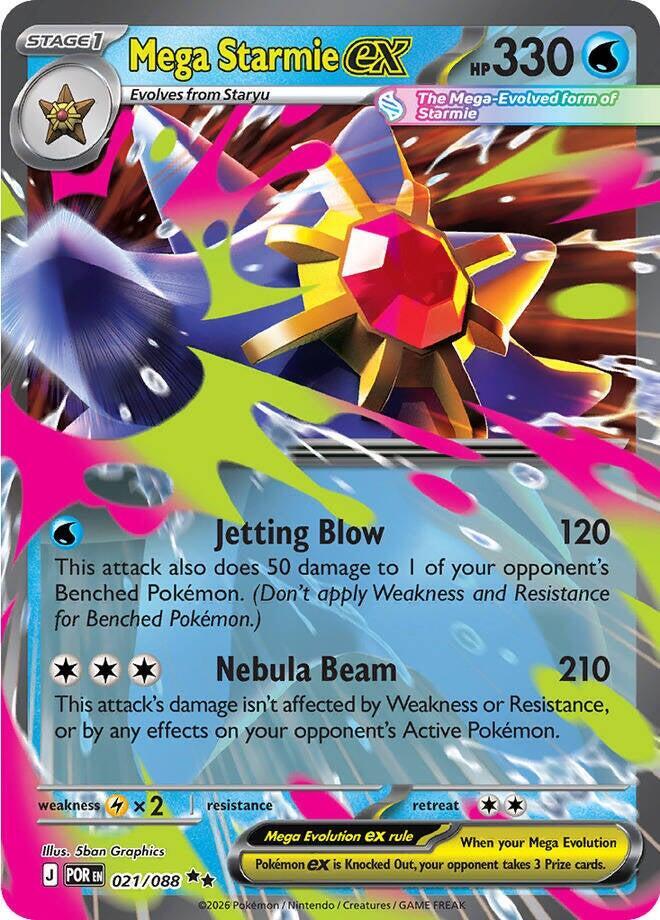 Mega Starmie EX - Water