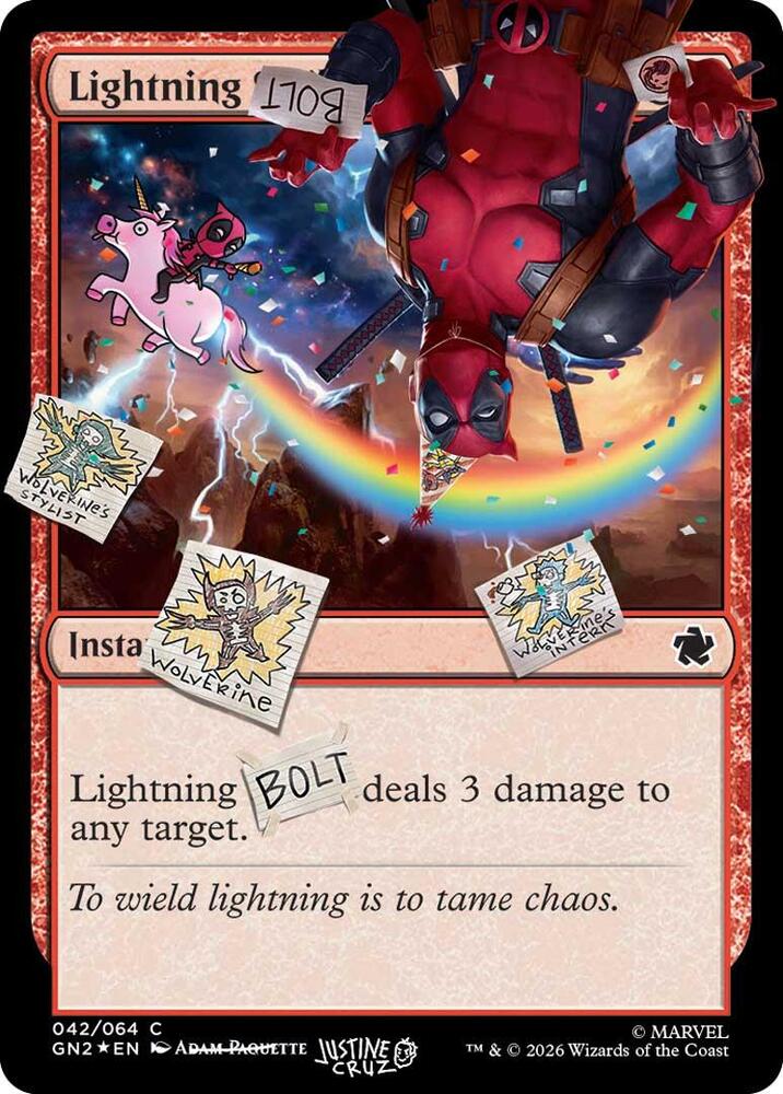 Lightning Bolt - Red