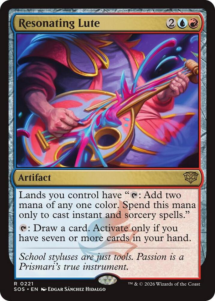 Resonating Lute - Blue/Red/Artifact