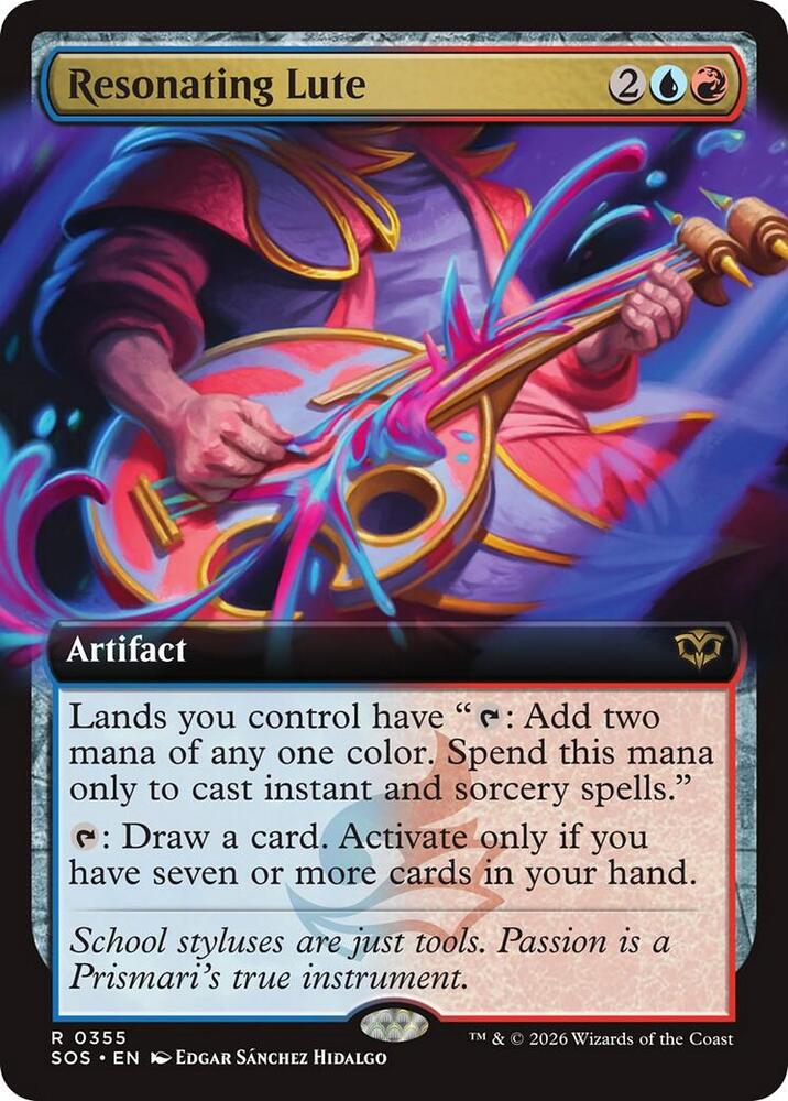 Resonating Lute - Blue/Red/Artifact