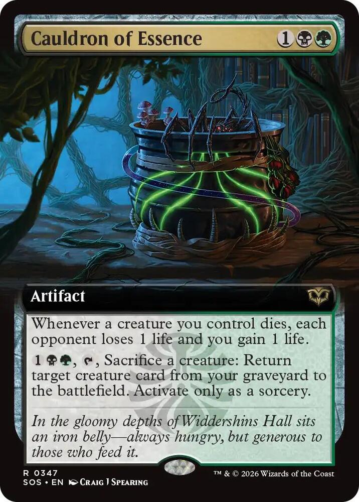 Cauldron of Essence - Black/Green/Artifact