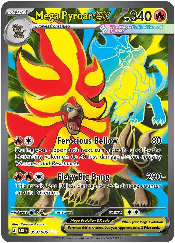 Mega Pyroar ex - Fire
