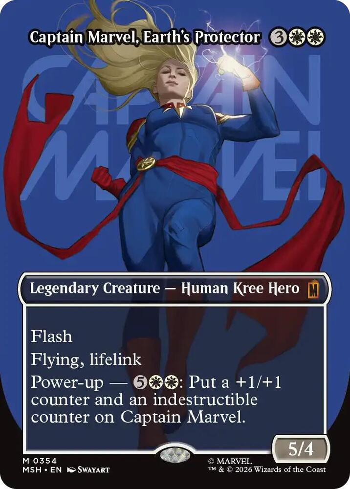 Captain Marvel, Earth's Protector - White