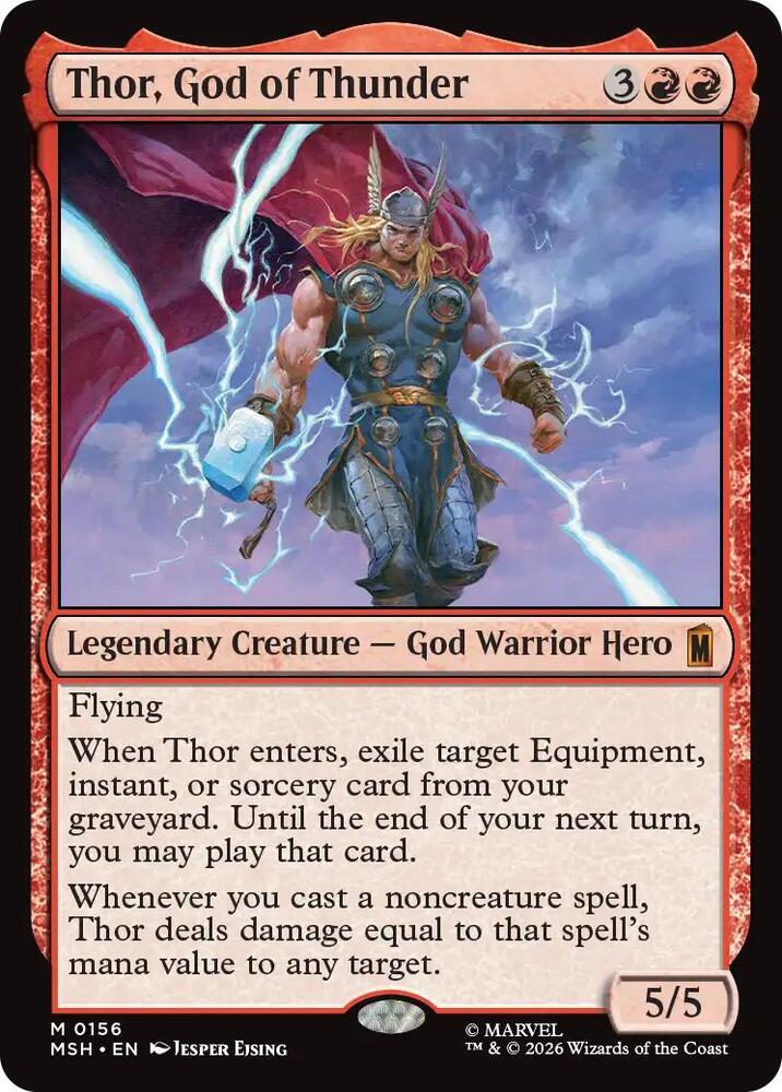 Thor, God of Thunder - Red