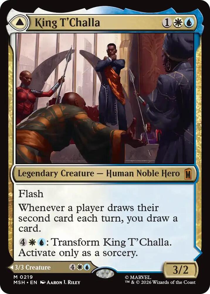 King T'Challa - White/Blue