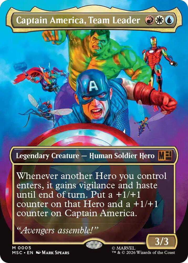 Captain America, Team Leader - Blue/Red/White