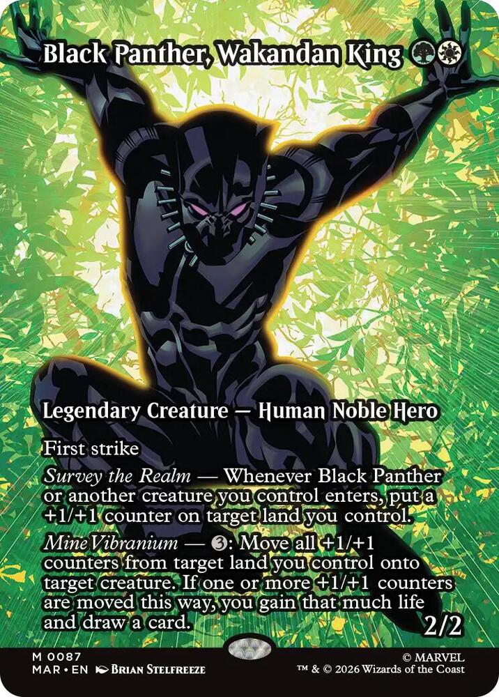 Black Panther, Wakandan King - Green/White