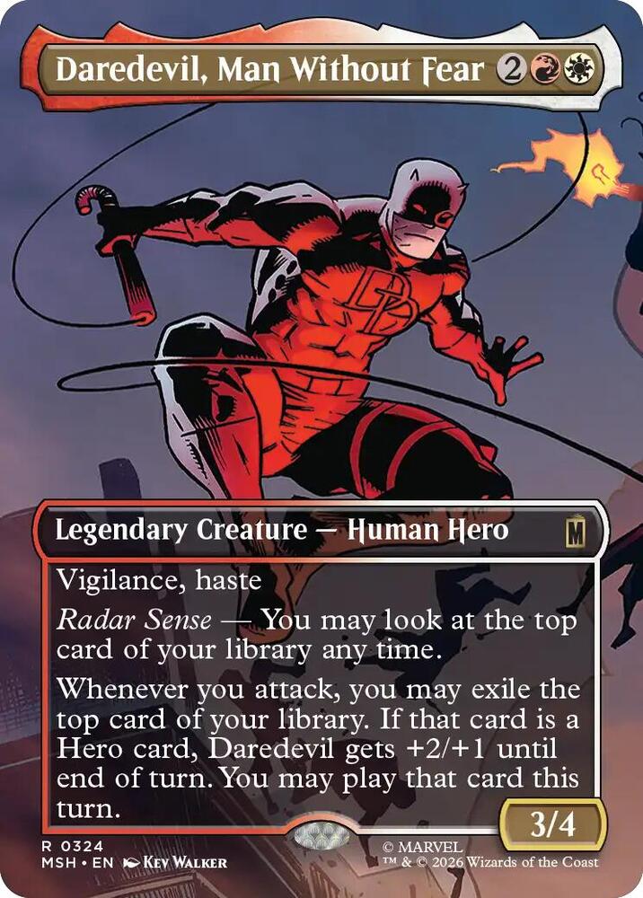 Daredevil, Man Without Fear - Red/White