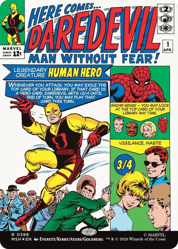 Daredevil, Man Without Fear - Red/White