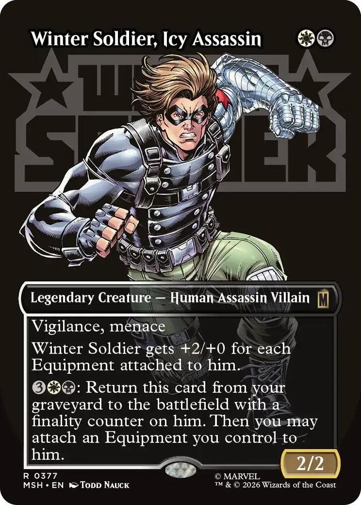 Winter Soldier, Icy Assassin - White/Black